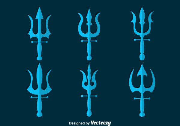 Трезубец Нептуна Посейдона