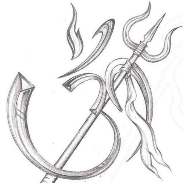 Трезубец набросок