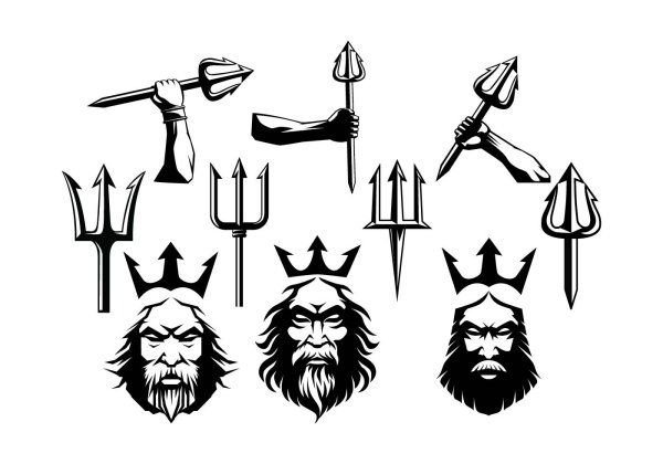 Трезубец Нептуна эскиз