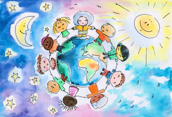 Рисунок на тему Дружба