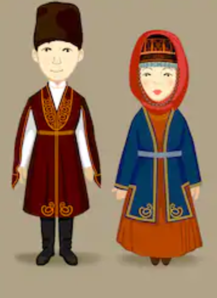 Армянский костюм вектор