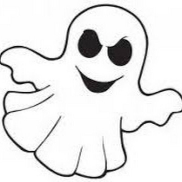Раскраска привидение для детей
