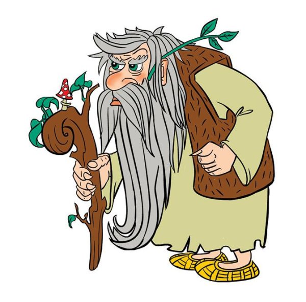 Баба Яга Кикимора Леший вектор