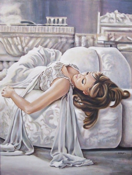 Картина спящая девушка