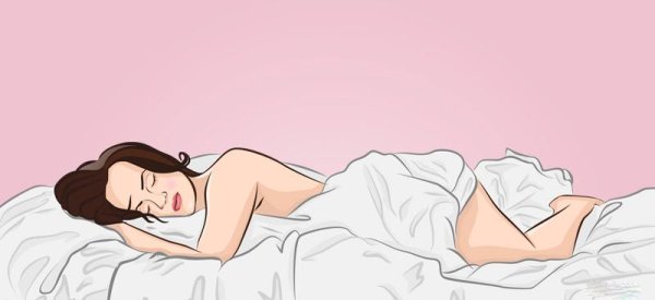 Девушка спит рисунок