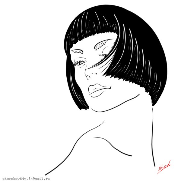 Стрижки с рисунком женские