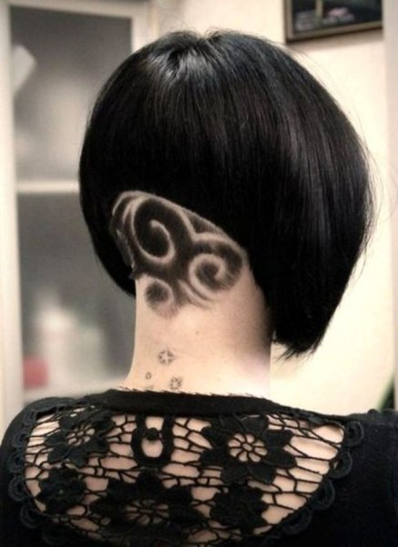 Стрижки с красивым затылком