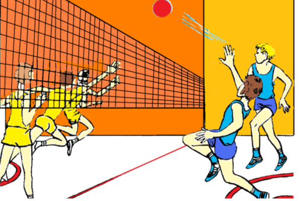 Волейбол мультяшный