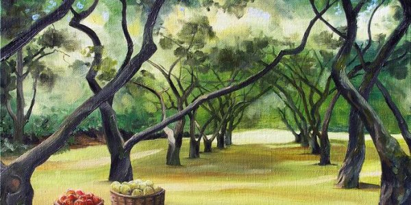 Фруктовый сад живопись