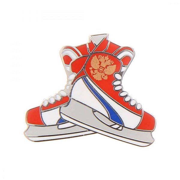 Хоккейные коньки на белом фоне