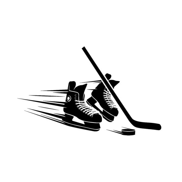 Коньки хоккейные раскраска