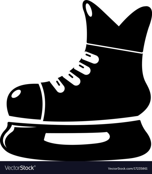 Коньки хоккейные иллюстрация