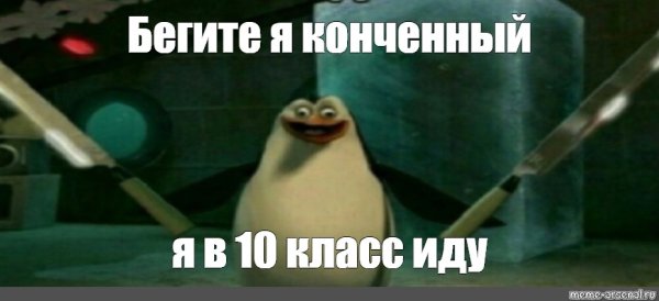 Бегите я конченый Пингвин из Мадагаскара