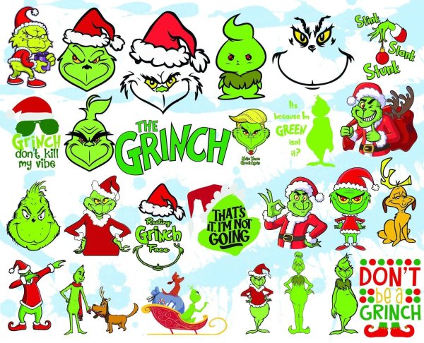 Наклейки с Гринчем