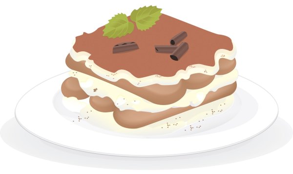 Кусок шоколадного торта рисунок