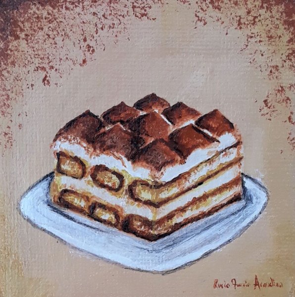 Как нарисовать тирамису