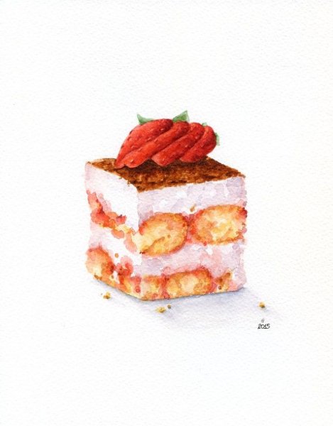 Сладкая акварель тирамису