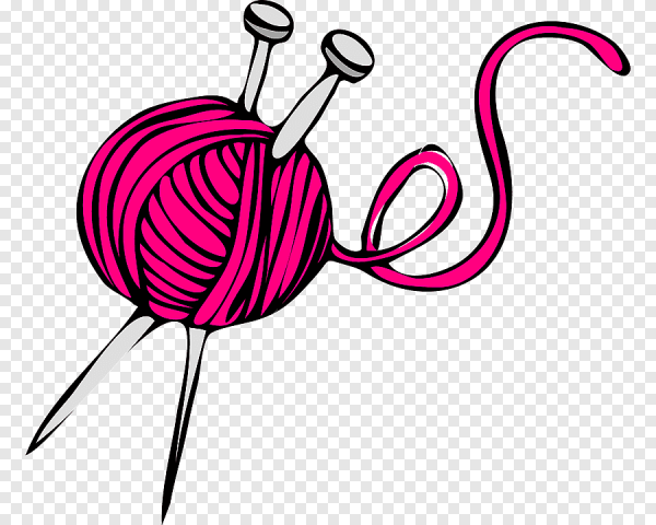 Мультяшный клубок со спицами