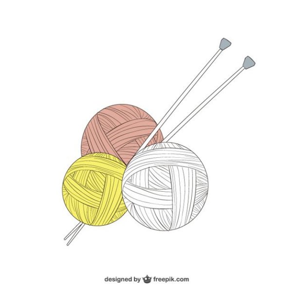 Клубок со спицами