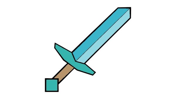 Радужный меч из МАЙНКРАФТА