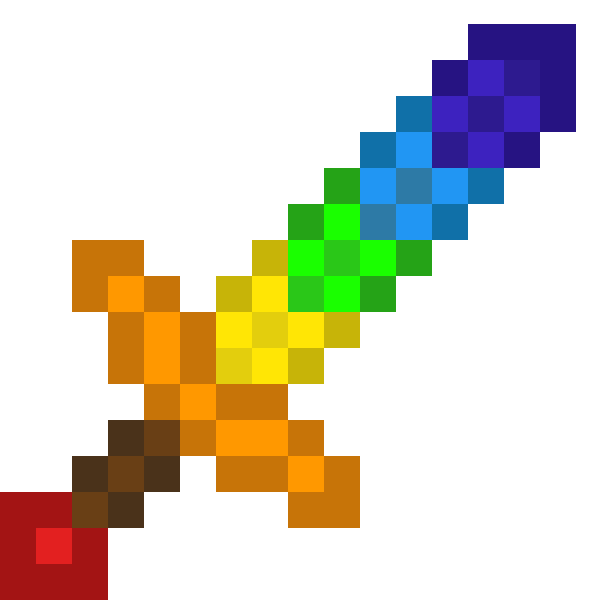 Меч пиксельный алмазный 60см