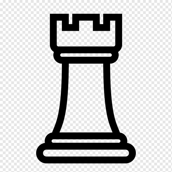 Шахматная фигура Ладья белая