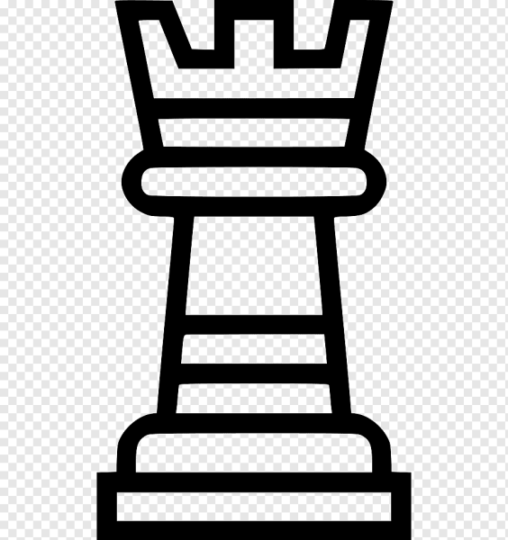 Шахматная фигура Ладья вектор