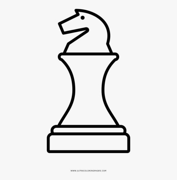 Шахматы фигуры раскраска