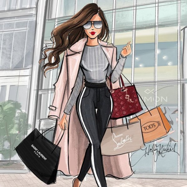 Модная одежда рисунок