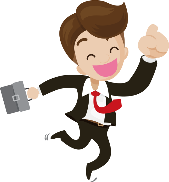 Мультяшный бизнесмен