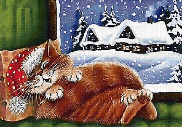 Новогодние коты Ирины Гармашовой