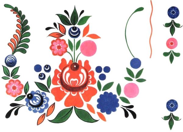 Федосеевская роспись элементы росписи