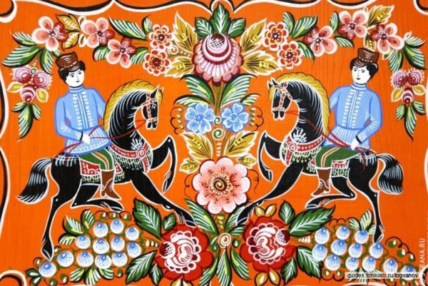 Деревня Городец Городецкая роспись