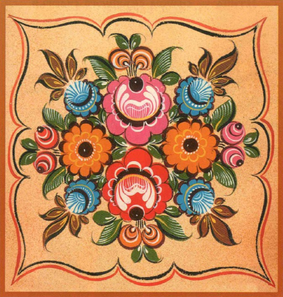 Городецкая роспись