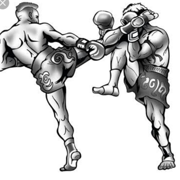 Муай Тай карандашом