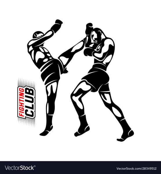 Векторные изображения кикбоксинг
