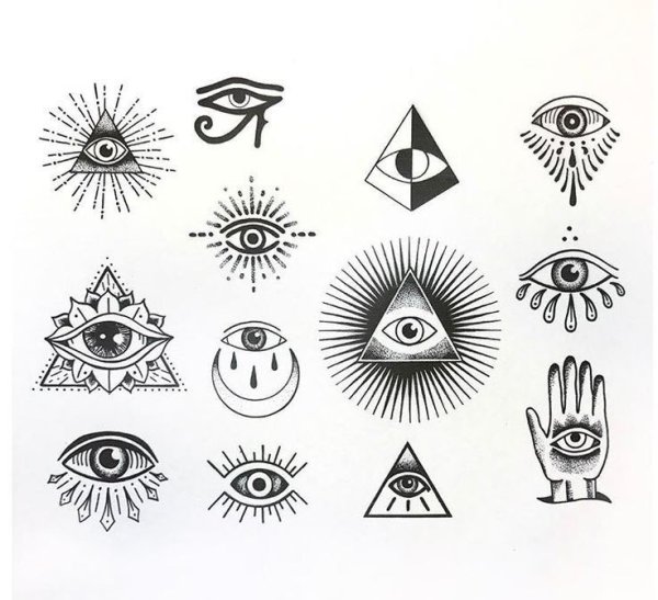 Тату в виде глаза