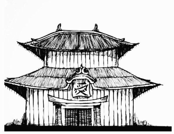 Крыша японская Графика