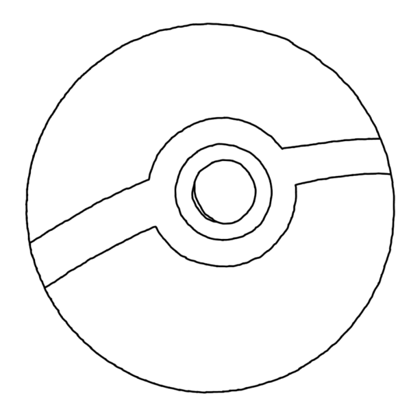 Покемон шар раскраска