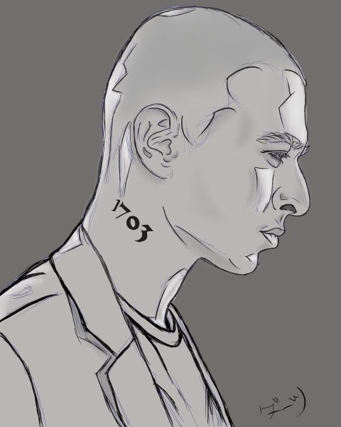 Оксимирон рисунок карандашом