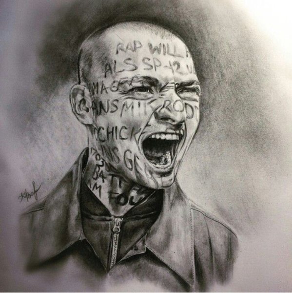 Оксимирон рисунок карандашом