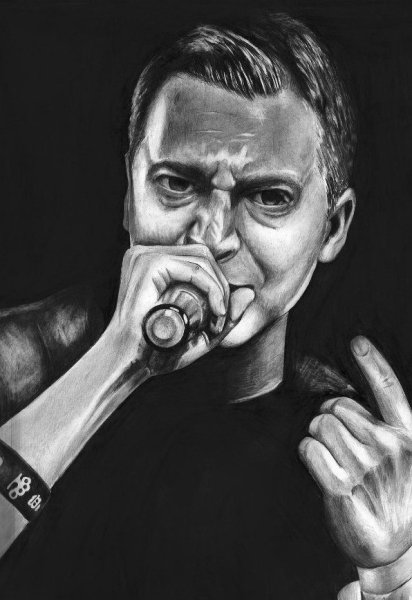 Оксимирон портрет карандашом