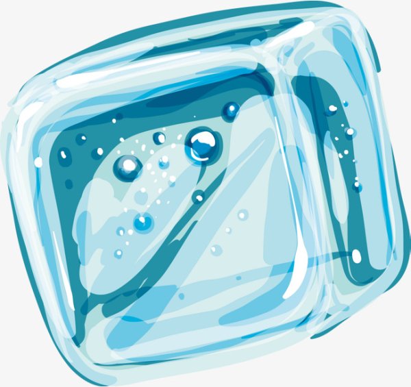 Кусок льда вектор