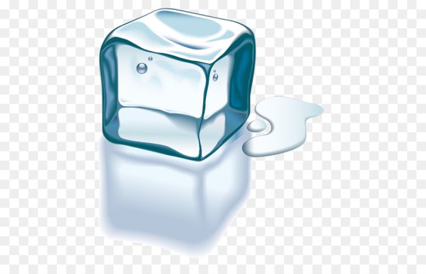 Кубик льда нарисованный
