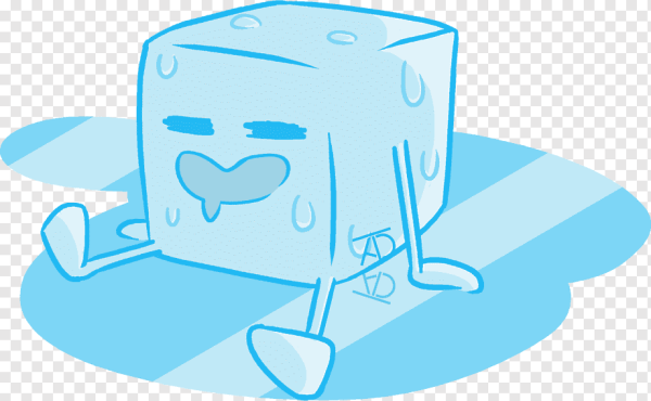 Кубик льда мультяшный