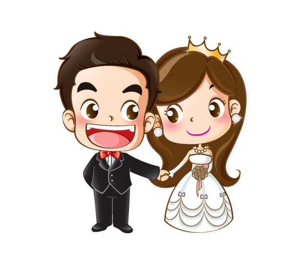 Жених и невеста клипарт