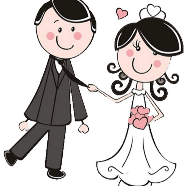 Мультяшные молодожены