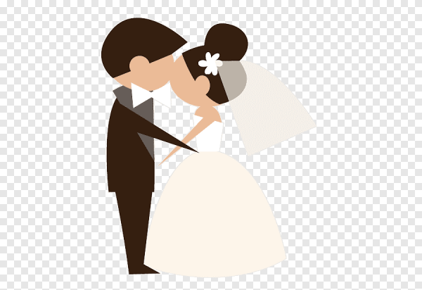 Силуэт жениха и невесты