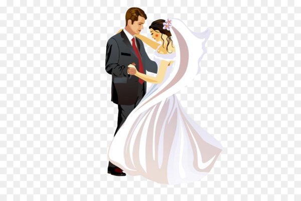 Жених и невеста иллюстрация