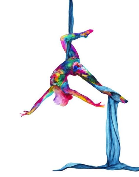 Воздушные полотна силуэт